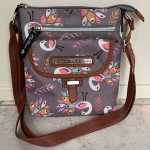 Lily Bloom - Peacock Pattern Crossbody Bag NWOT